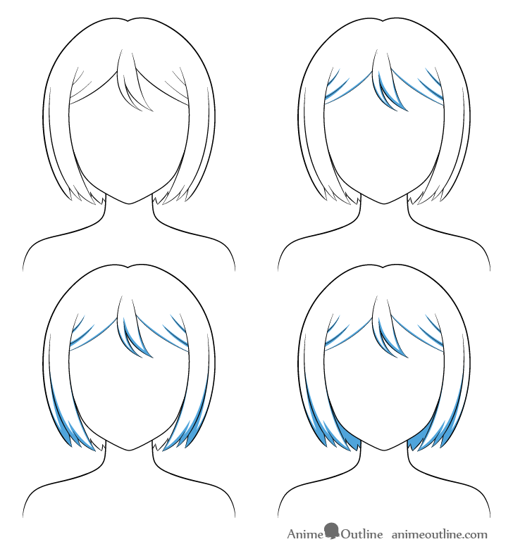 How to Shade Anime Hair Step by Step - AnimeOutline