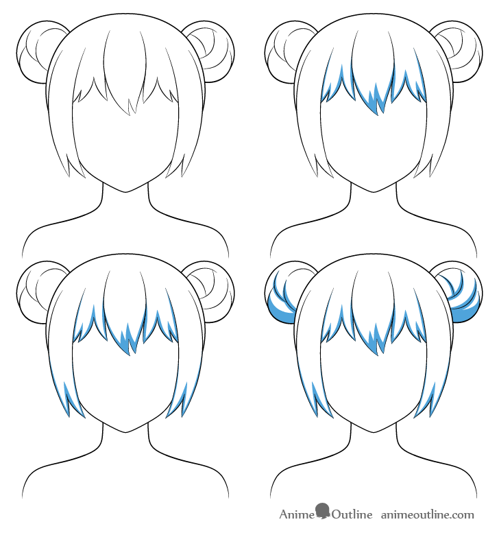 How to Shade Anime Hair Step by Step - AnimeOutline