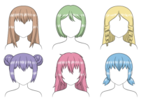 Anime hair shading