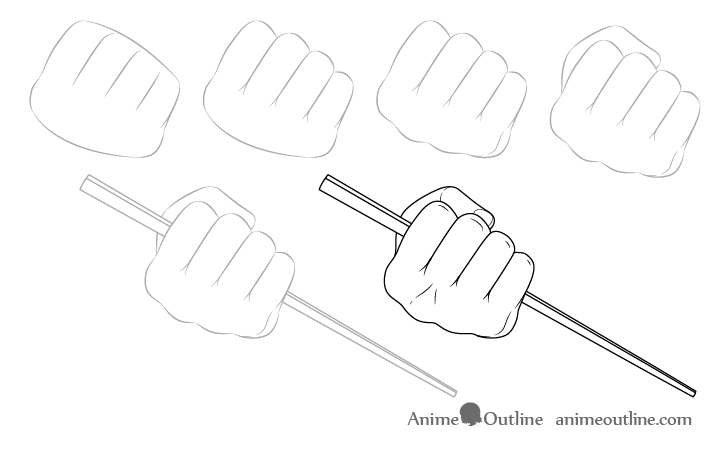  HOW TO DRAW ANIME HANDS STEP BY STEP: The step-by-step