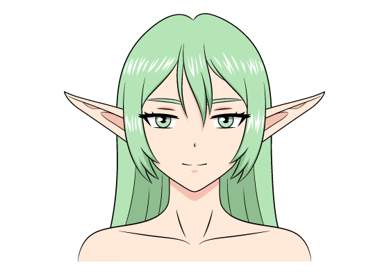 Anime elf girl