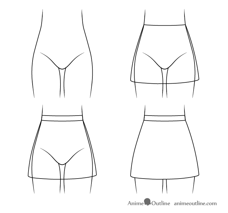 How to draw a skirt  Artist Hue