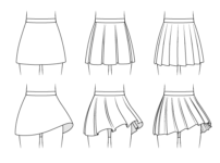 How to Draw Anime Skirts Step by Step