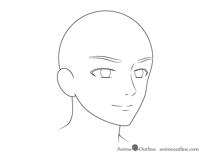  Cómo dibujar una cara de anime masculino en / Ver paso a paso