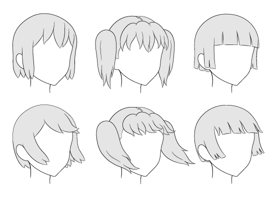 Anime hairstyles png images  PNGEgg