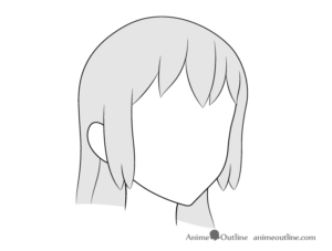 How to Draw Anime Hair in 3/4 View Step by Step - AnimeOutline