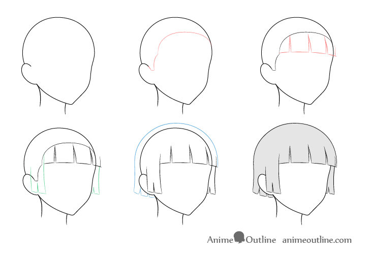 How to Draw a Manga Boy with Spiky Hair (3/4 View)