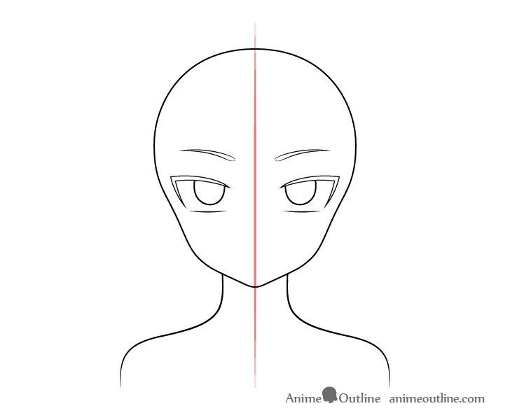 Anime vampire girl eyebrows drawing