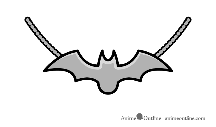 Bat pendant drawing