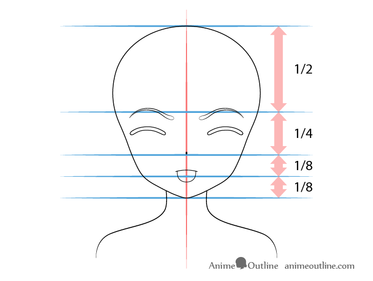 Anime girl tongue out angry teasing face drawing proportions