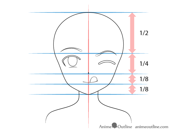 Anime girl tongue out drawing proportions