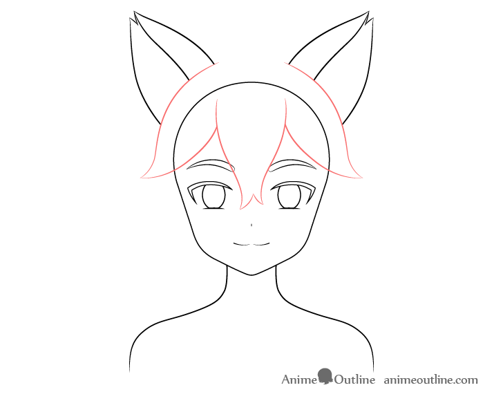 How to Draw an Anime Panda Girl Step by Step - AnimeOutline