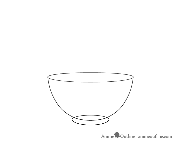 Rice bowl base drawing