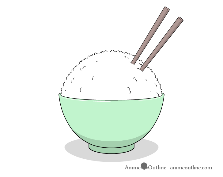 Rice bowl drawing