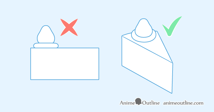 Cake slice angle drawing