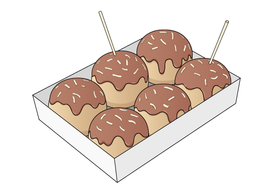 Anime Takoyaki drawing