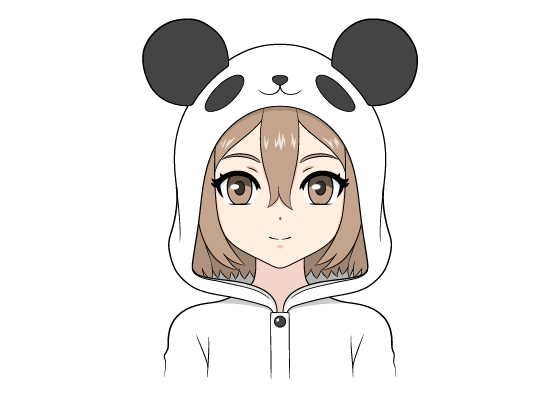 Anime panda girl