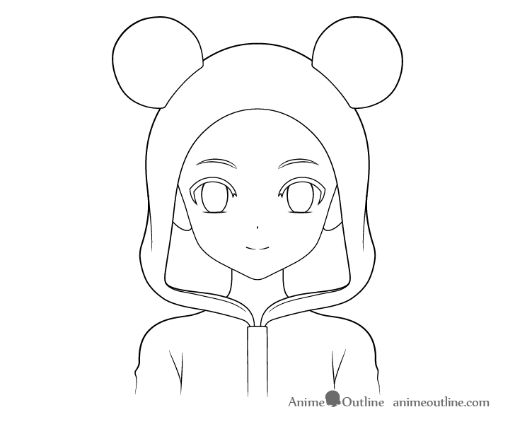 How to Draw an Anime Panda Girl Step by Step - AnimeOutline