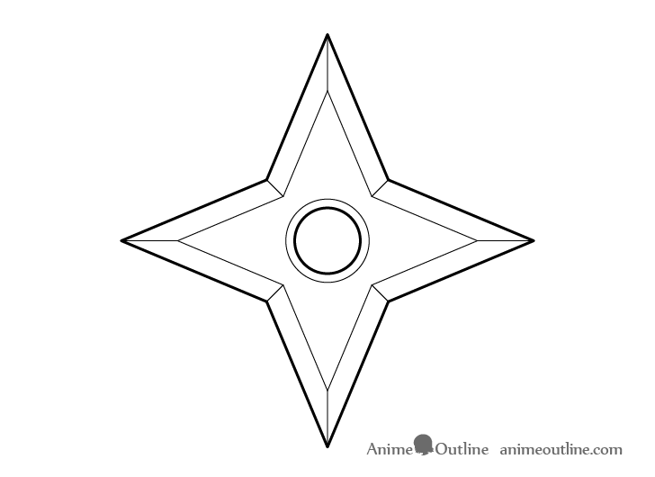 Shuriken line drawing