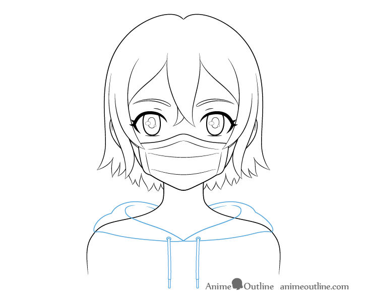 Anime Boy With Hoodie Coloring Pages  AniYukicom