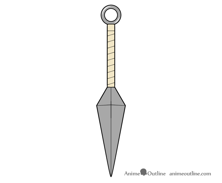 Kunai drawing coloring