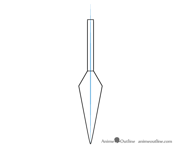 Kunai line drawing