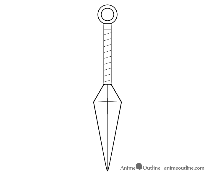 Kunai line drawing