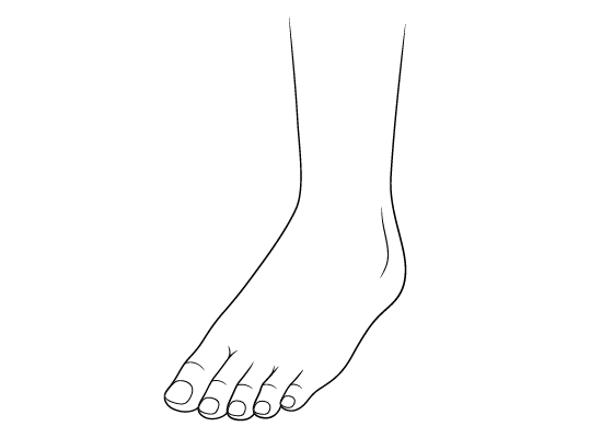 Anime toenails