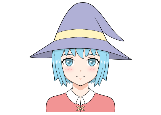 Anime wizard girl