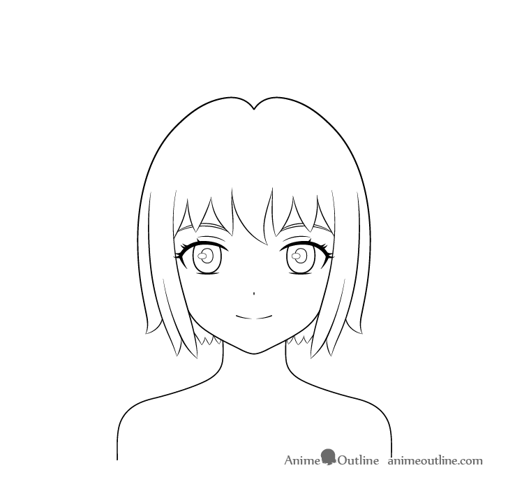 Anime wizard girl eye details drawing