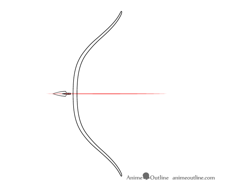 Bow arrowhead drawing