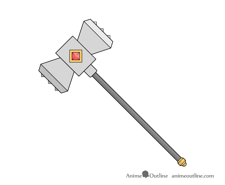 Hammer weapon drawing