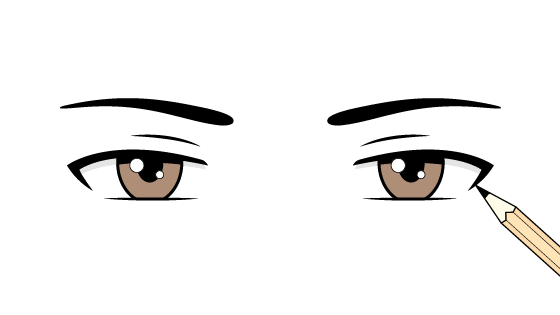How to draw male anime eyes video tutorial