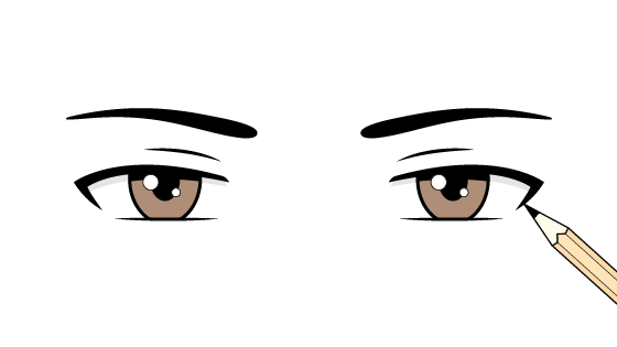 How To Draw Male Eye Clip Art Freeuse Library  Anime Eyes Male Transparent   Free Transparent PNG Download  PNGkey