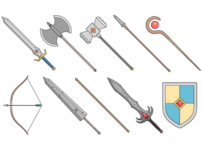 How to Draw Fantasy Weapons (10 Different Types)