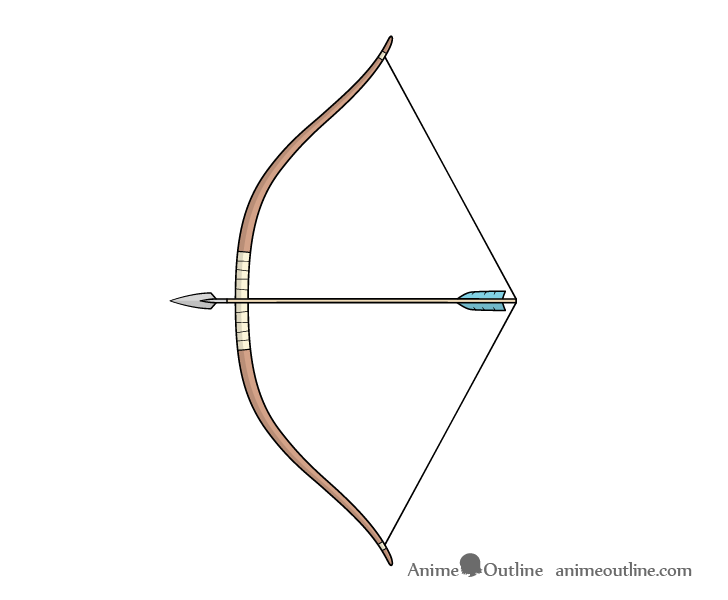 Bow and arrow drawing