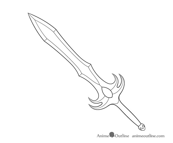Evil sword edges drawing