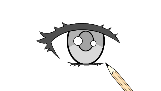 How to draw anime eyelashes video tutorial