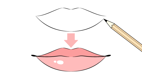 How to draw anime lips video tutorial