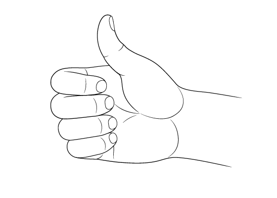How to Draw a Thumbs Up (6 Easy Steps) - AnimeOutline
