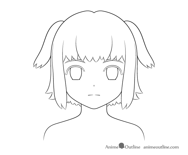 Anime dog girl ears drawing