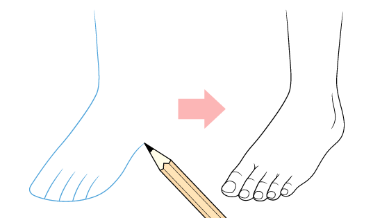 How to draw a foot video tutorial
