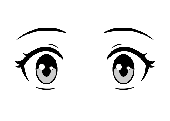 Anime Cute Eyes PNG Transparent SVG Vector  OnlyGFXcom