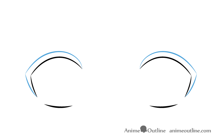 Surprised anime eyes eyelashes drawing