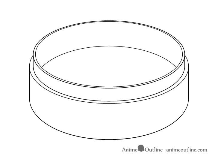 Dumplings steamer inside drawing