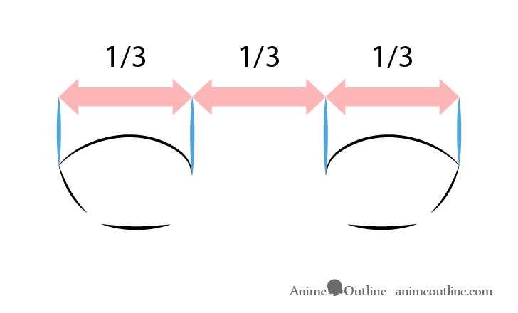 Bored anime eyes drawing spacing