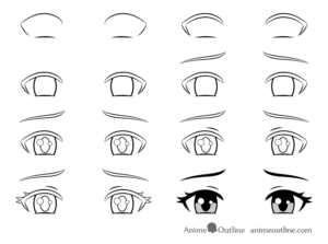 The right way to Draw Unhappy Anime Manga Eyes Artshow24