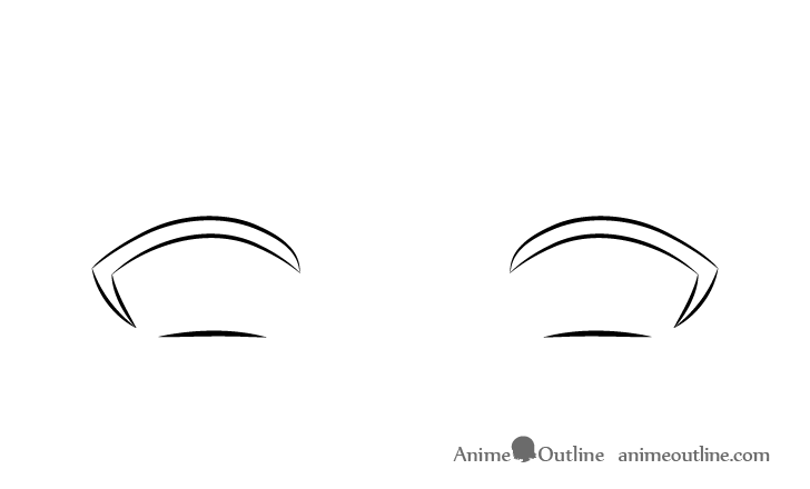 Sad anime eyeds eyelashes drawing