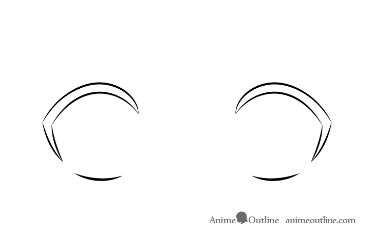Scared anime eyes eyelashes drawing