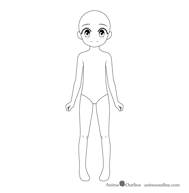 Anime Girl Body Base With Face In Store Pinnaxis